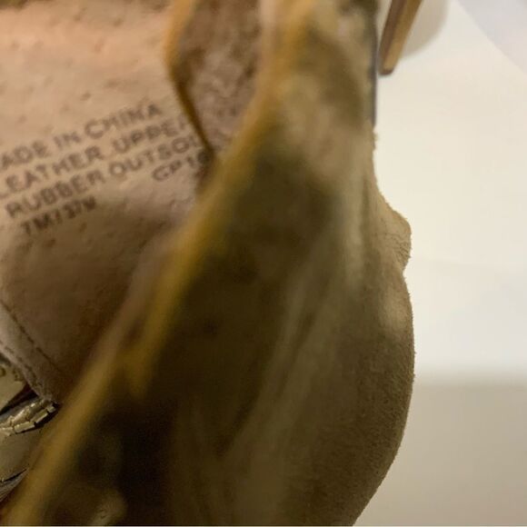 Michael Kors Tan Open Toe Suede Heeled Booties 7M - Picture 14 of 15